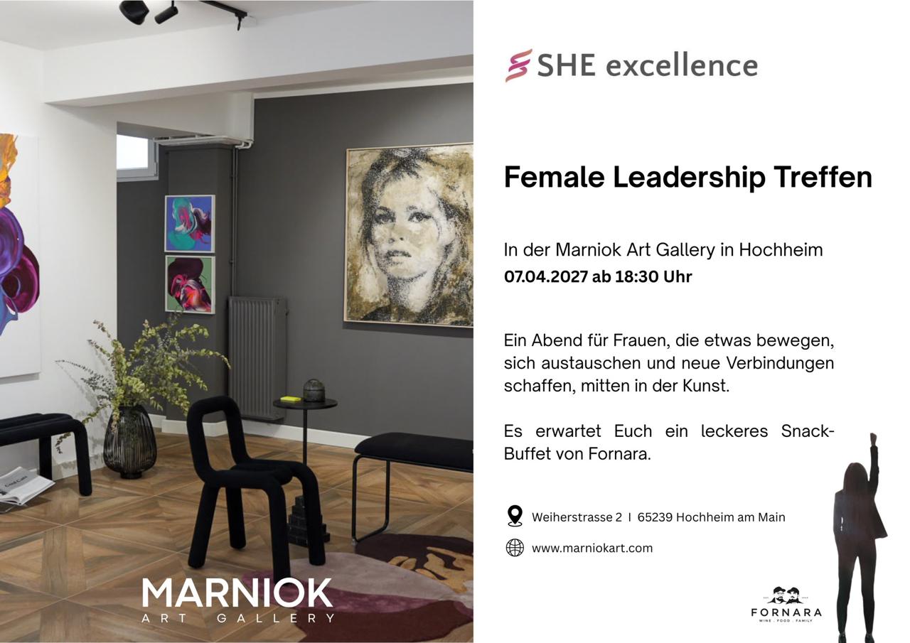 Female Leadership trifft Kunst: Netzwerkabend in der Marniok Art Gallery